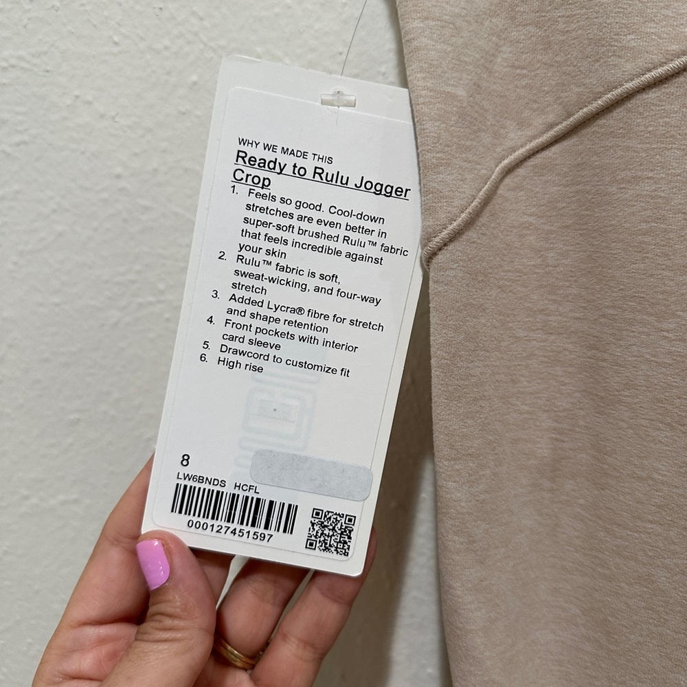 NWT Lululemon Ready To Rulu Jogger size 8 - Picture 4 of 5
